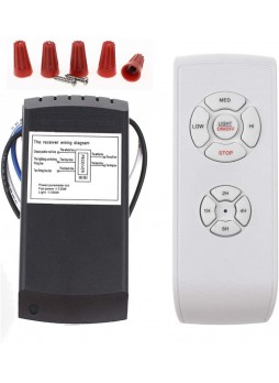 97-124V Universal Ceiling Fan Lamp Timing Wireless Control Remote Control Kit